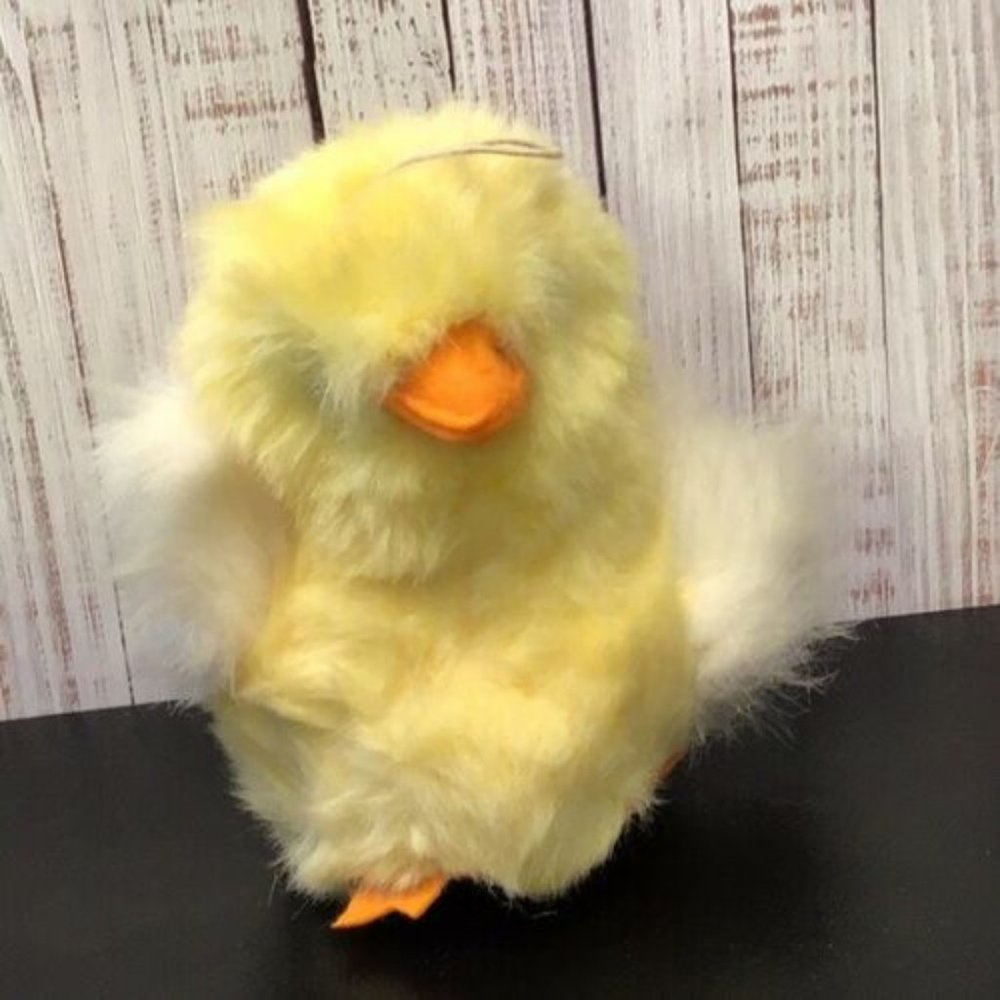 Vintage EDEN fuzzy plush baby chick duck duckling